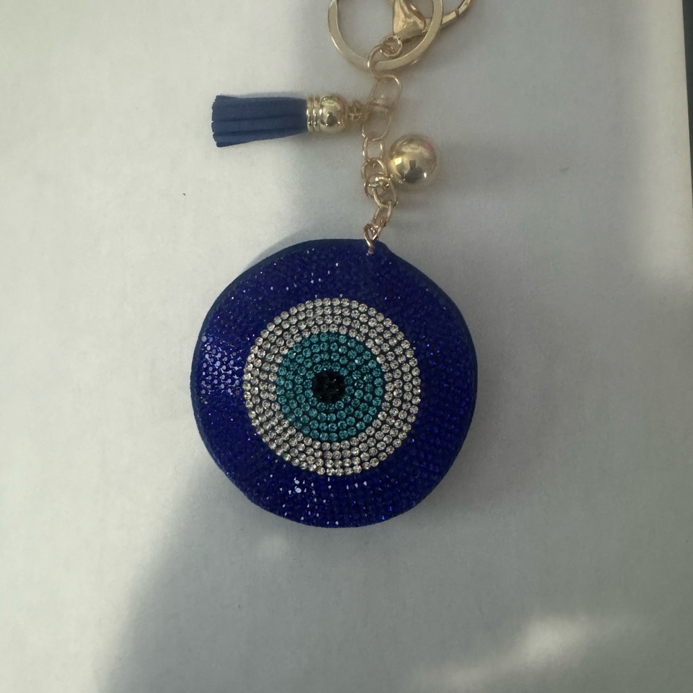 Chic Evil Eye Keychain with Tassel